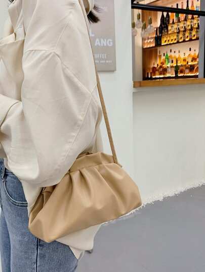 Solid Ruched Bag | SHEIN