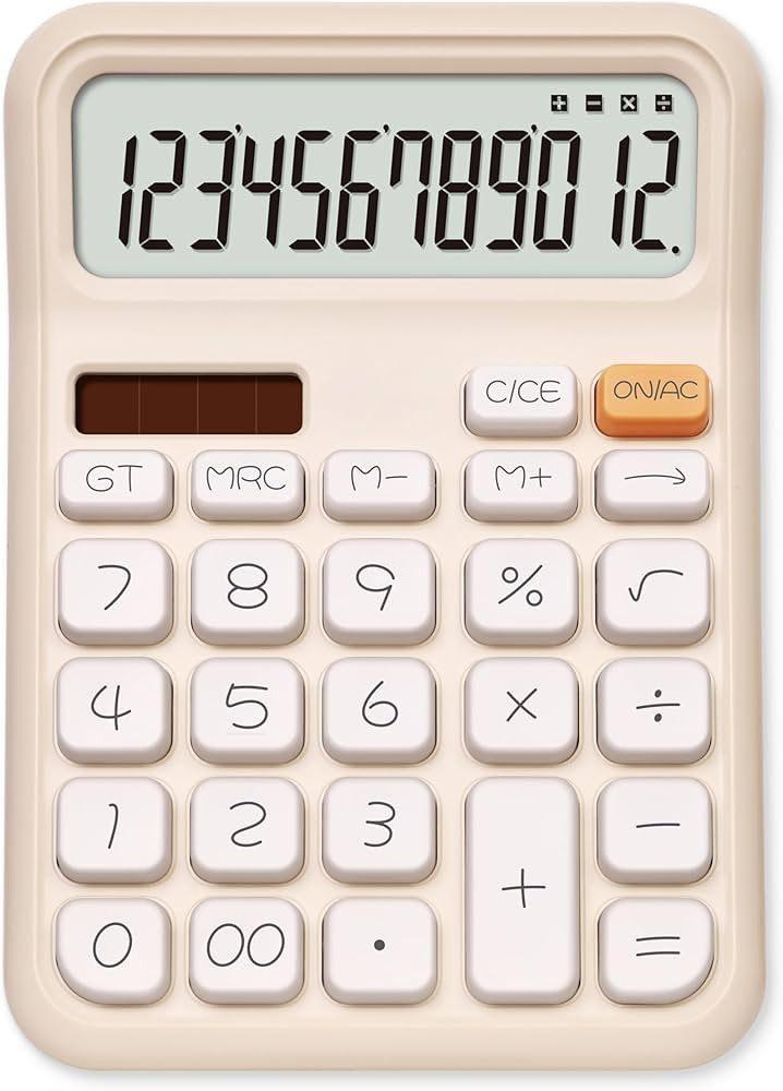 Pendancy Calculators Desktop, Basic 4 Function Handheld Desk Calculator with Solar Battery Dual P... | Amazon (US)