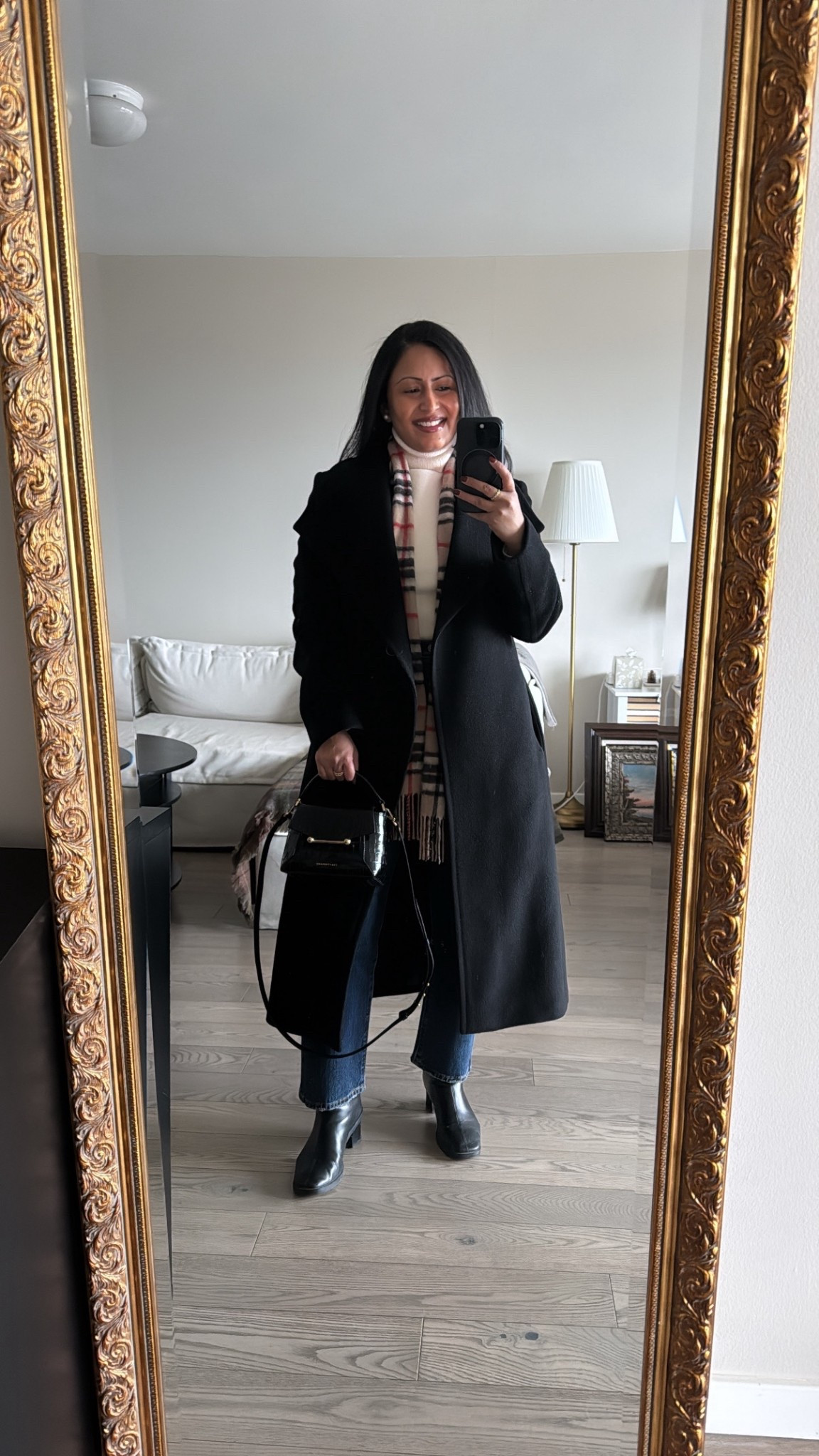 Cozy and elegant errands outfit in Lily Silk cashmere turtleneck, Levi’s denim, Aritzia wool coat and my new Strathberry mosaic bag. 

#LTKootd #LTKSeasonal #LTKPetite