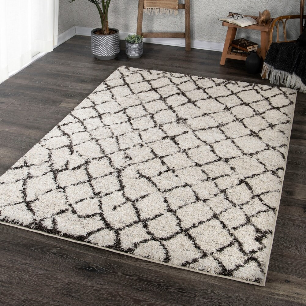 Palmetto Living Casablanca Tribal Lattice Area Rug - 7'10" x 10'10" (7'10" x 10'10" - Beige) | Bed Bath & Beyond