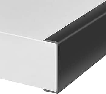 Rubber Edge Trim, Self-Adhesive U Shaped Edge Protector for Plywood, Cabinet, 2-1/8" Wood Edge Ba... | Amazon (US)