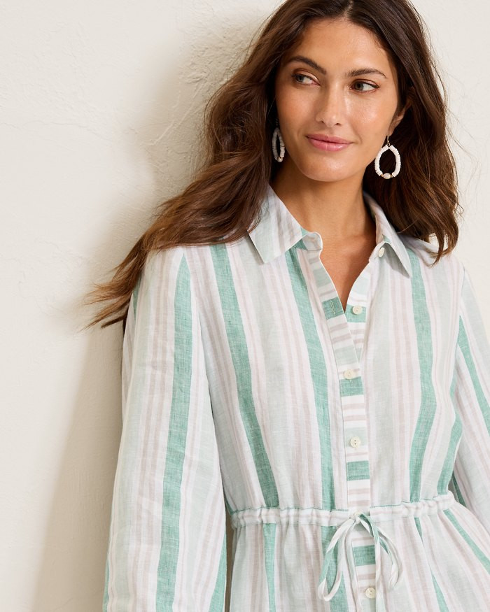 Coastalina Linen Seaside Cove Shirt Dress | Tommy Bahama