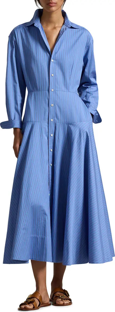 Stripe Cotton Poplin Shirtdress | Nordstrom
