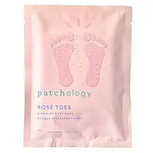 Patchology Rosé Toes - Softening Heel and Foot Mask - Soft Feet Treatment with Strawberry Scent ... | Amazon (US)