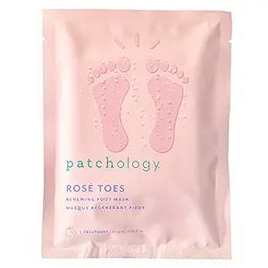 Patchology Rosé Toes - Softening Heel and Foot Mask - Soft Feet Treatment with Strawberry Scent ... | Amazon (US)