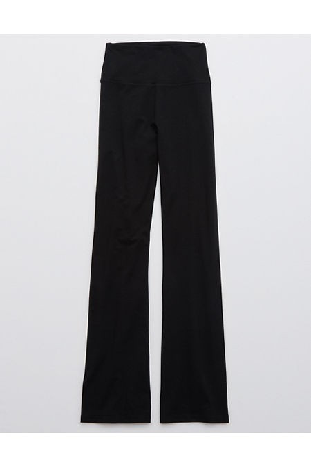 OFFLINE By Aerie OG High Waisted Flare Legging Women's True Black XL Short | Aerie