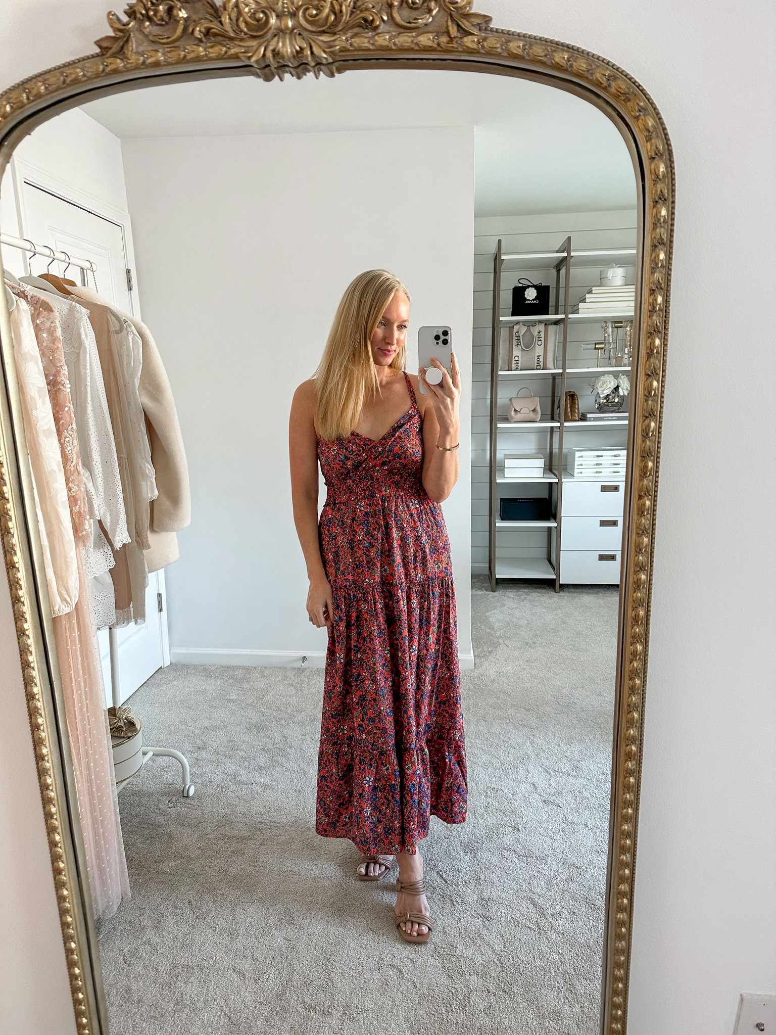 Chic sundress from Target to pair with neutral sandals to complete your look. Wearing a size small!

#LTKSeasonal #LTKunder50 #LTKstyletip