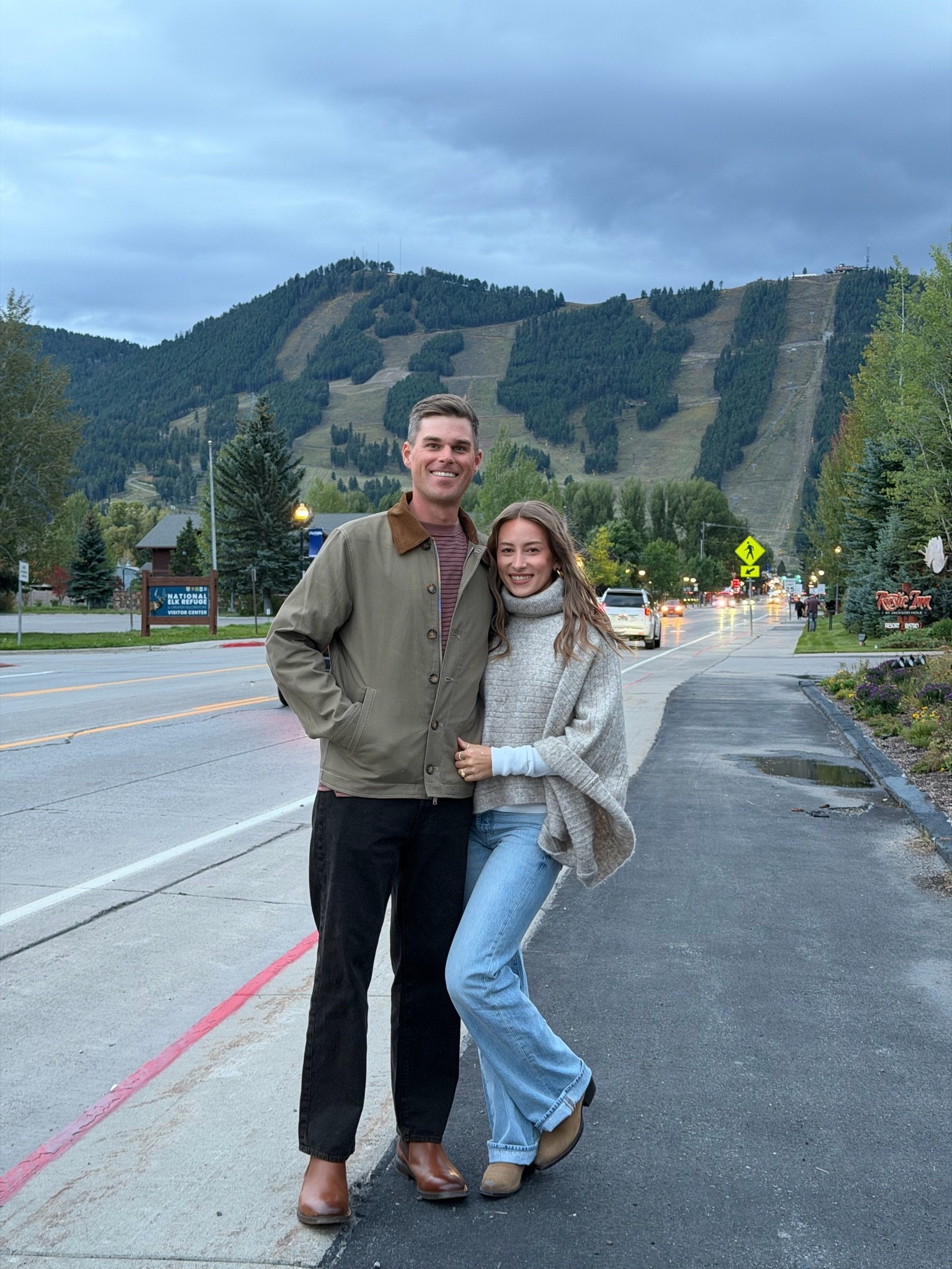 9/27/26 Jackson Hole Evening Outfit 🤠🤎

Another cozy western look from our evenings in Jackson Hole 🤎 Wearing my Tecovas boots with Pistola flare jeans from Anthropologie + this Free People turtleneck poncho sweater.

Such an easy combination for a chilly fall night out west — cozy, comfortable + still cute for dinner or walking around town. Linking the full look here! 🏔️🍂

#LTKootd #LTKSeasonal #LTKTravel
