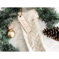 Christmas Stocking Tags, Name Personalized Tag, Gift Decor | Etsy (UK)