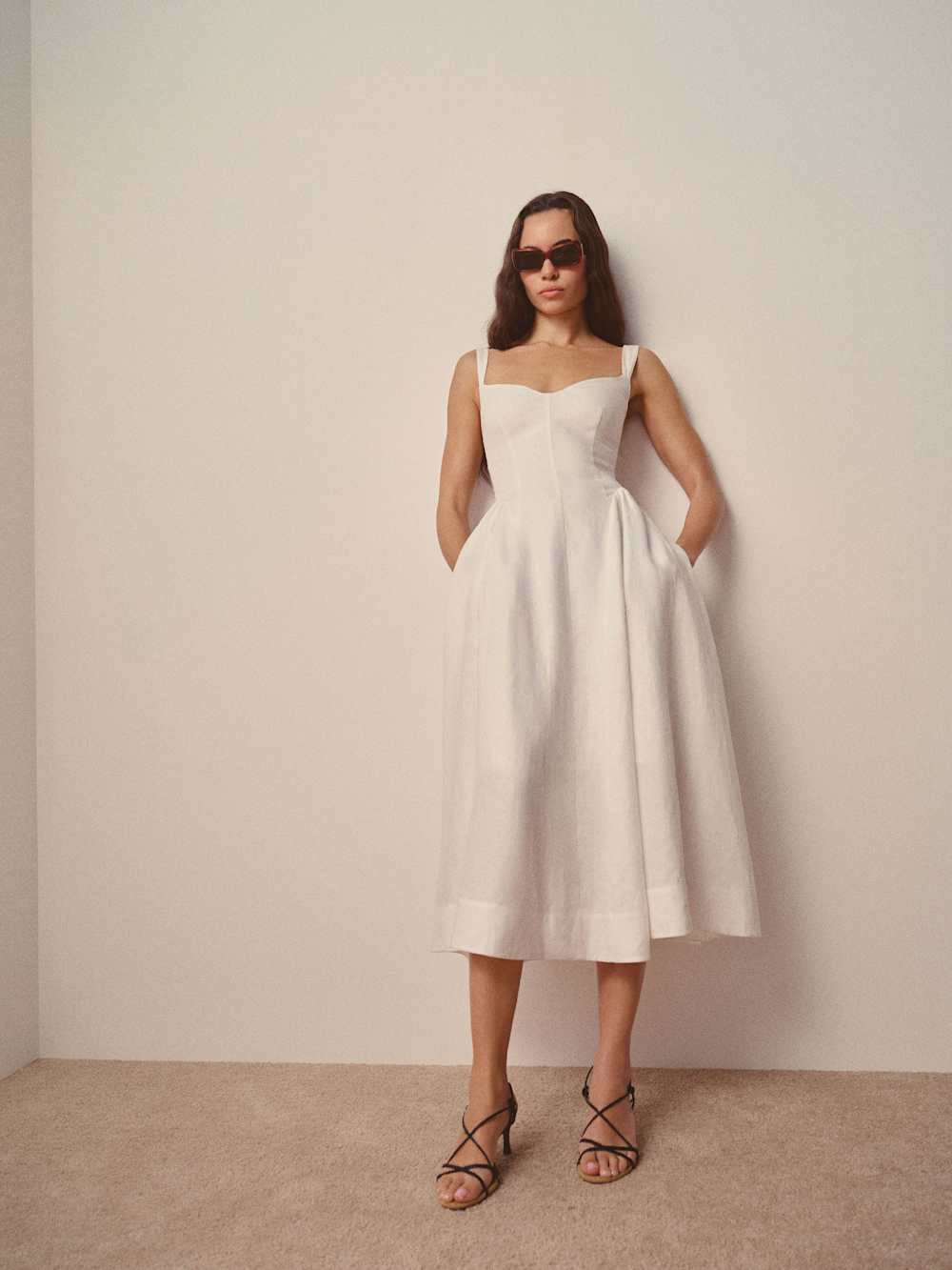 Birdie Linen Dress | Reformation (Global)