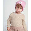 Baby Girls Heather Beanies, Pink | Maisonette