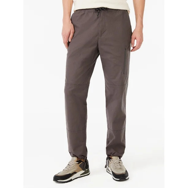 Free Assembly Men's Ripstop Cinch Hem Joggers | Walmart (US)