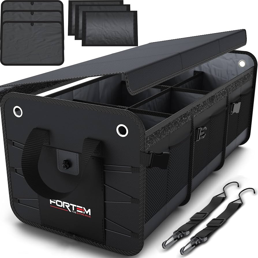 FORTEM SUV Trunk Organizer, Car Organizer, Collapsible Multi-Compartment Storage Bag for Car Acce... | Amazon (US)