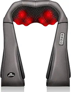 Amazon.com: Neck Massager Gift for Family/Friend, Back Neck Massager with Heat, Shiatsu Back Mass... | Amazon (US)