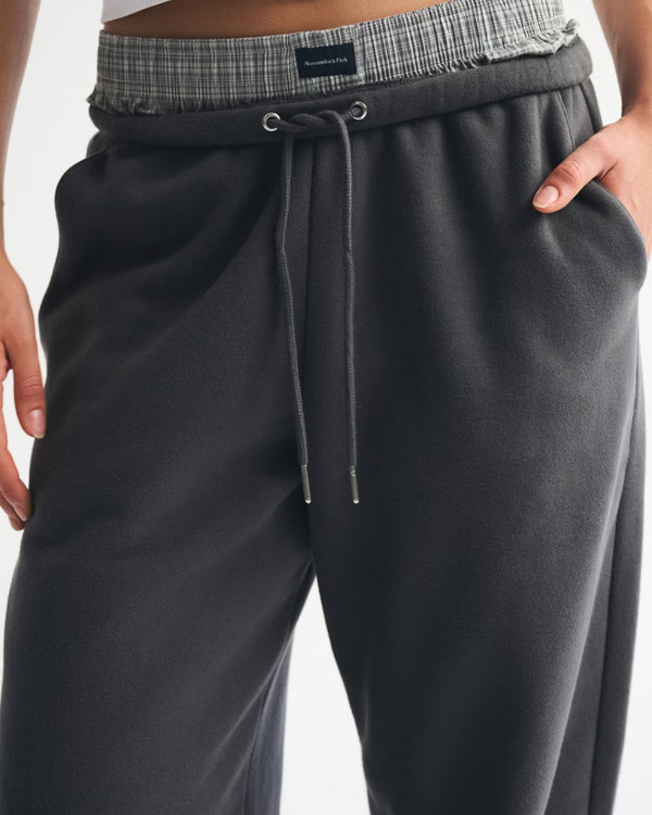 High Rise Sunday Baggy Sweatpant | Abercrombie & Fitch (US)