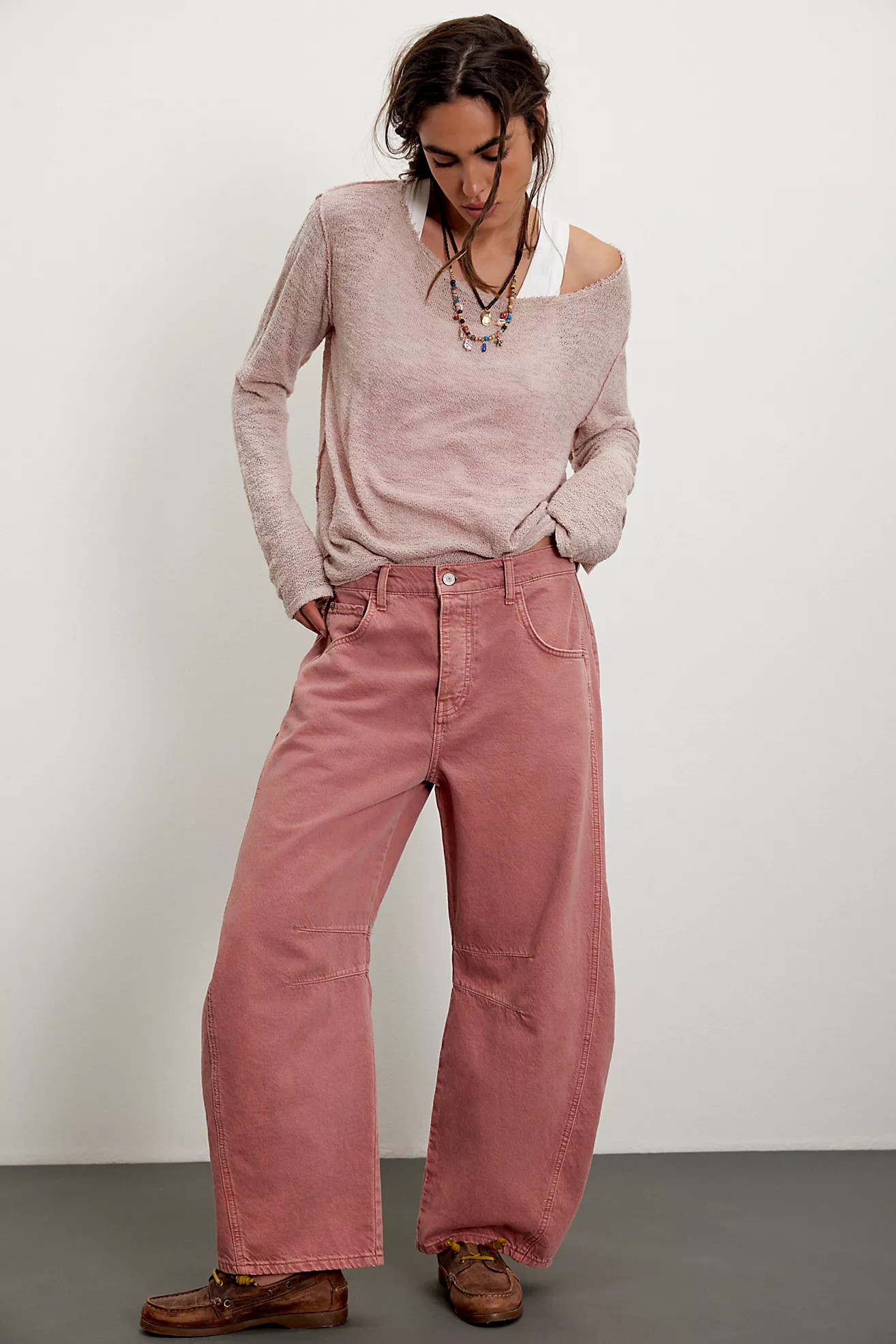 We The Free Good Luck Mid-Rise Barrel Jeans | Free People (Global - UK&FR Excluded)