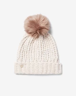 Chenille Pom Beanie | Express