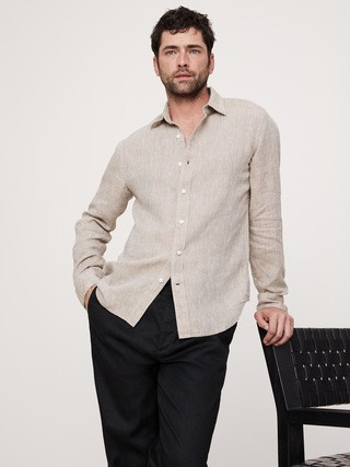 Slim-Fit Linen Shirt | Banana Republic (US)