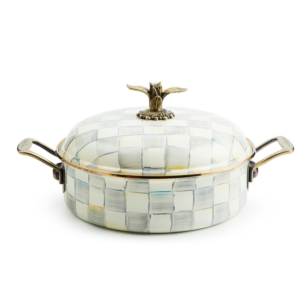 Sterling Check 5 Qt. Casserole | MacKenzie-Childs