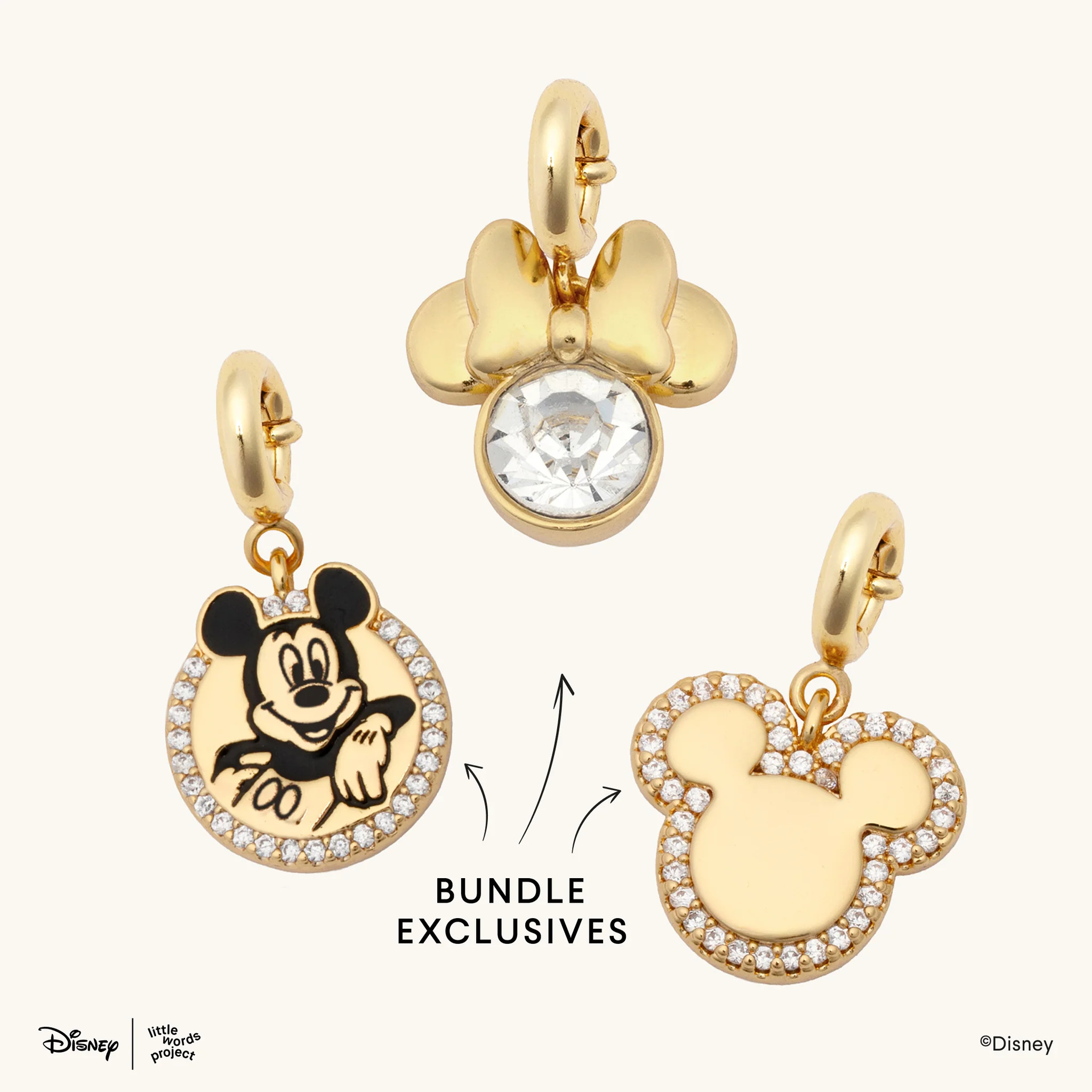 Magic Three Charm Set- Disney Mickey & Friends | Little Words Project