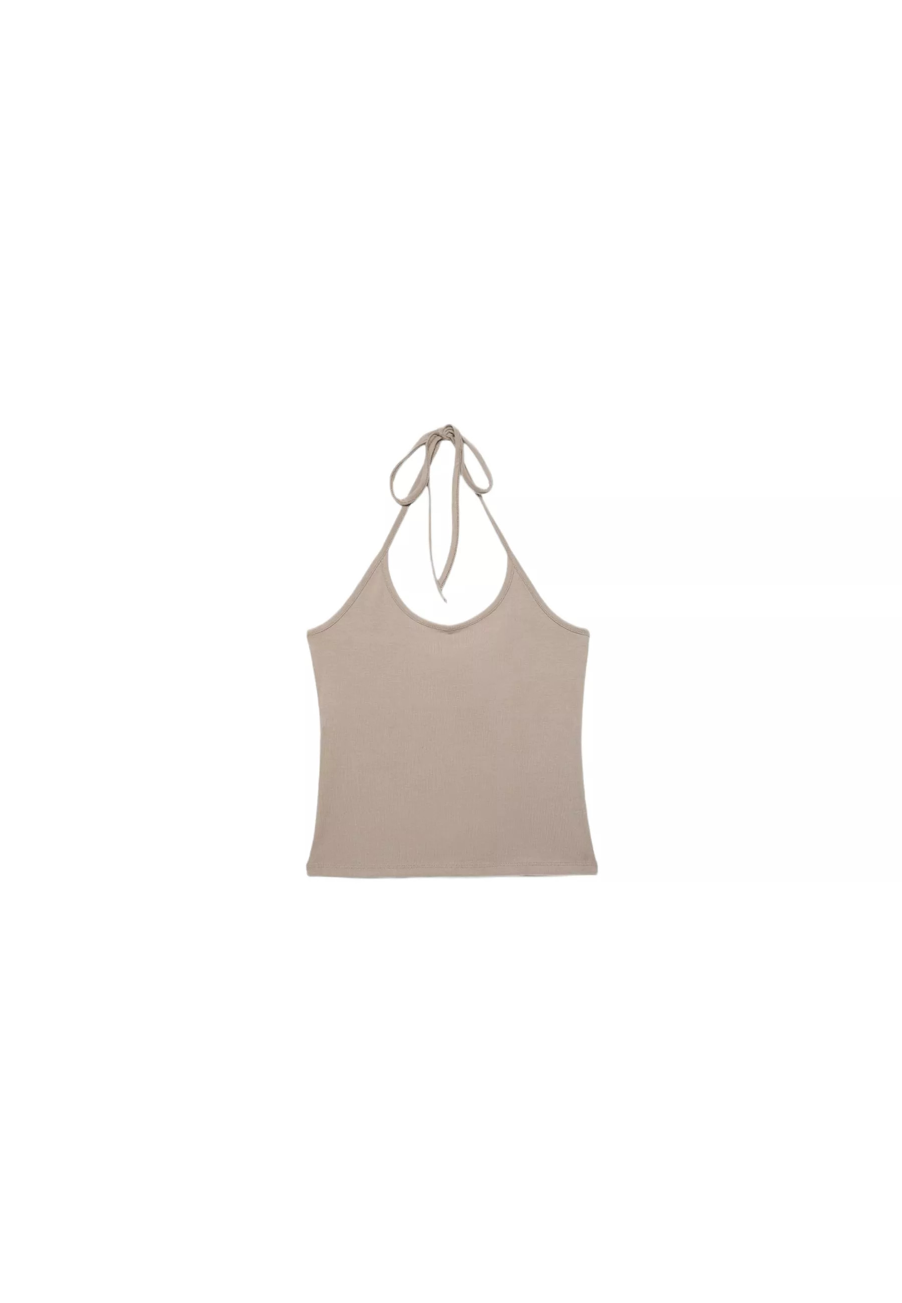 Knit halter top - Women's fashion | Stradivarius United Kingdom | Stradivarius (UK)