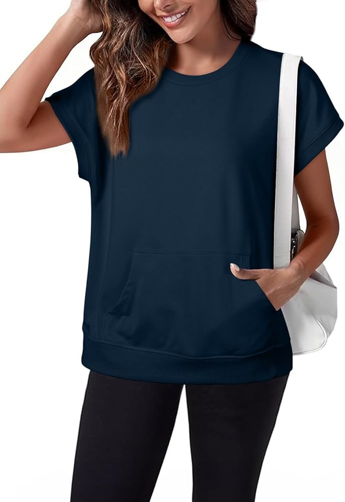 SHEWIN Women Summer Trendy Sweatshirt Casual Dressy Shirts Work Tops 2026 | Amazon (US)