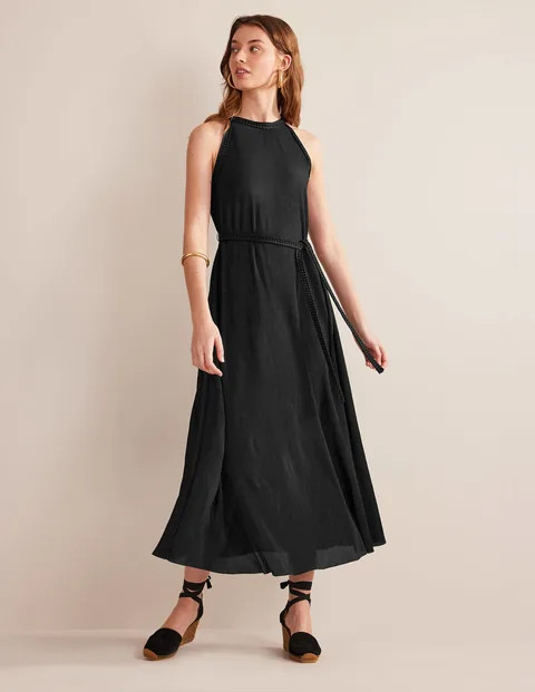 Jersey Plisse Maxi Dress | Boden (UK & IE)