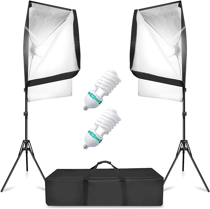 LimoStudio [2 Pack] 700W Photo Video Studio Soft Box Lighting Kit, 20 x 28 Inch Dimension Softbox... | Amazon (US)