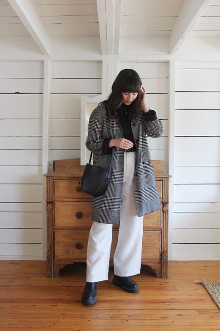 No tricks or treats here! Just a favourite turtleneck, chic trousers and a vintage houndstooth coat. 



#LTKSeasonal