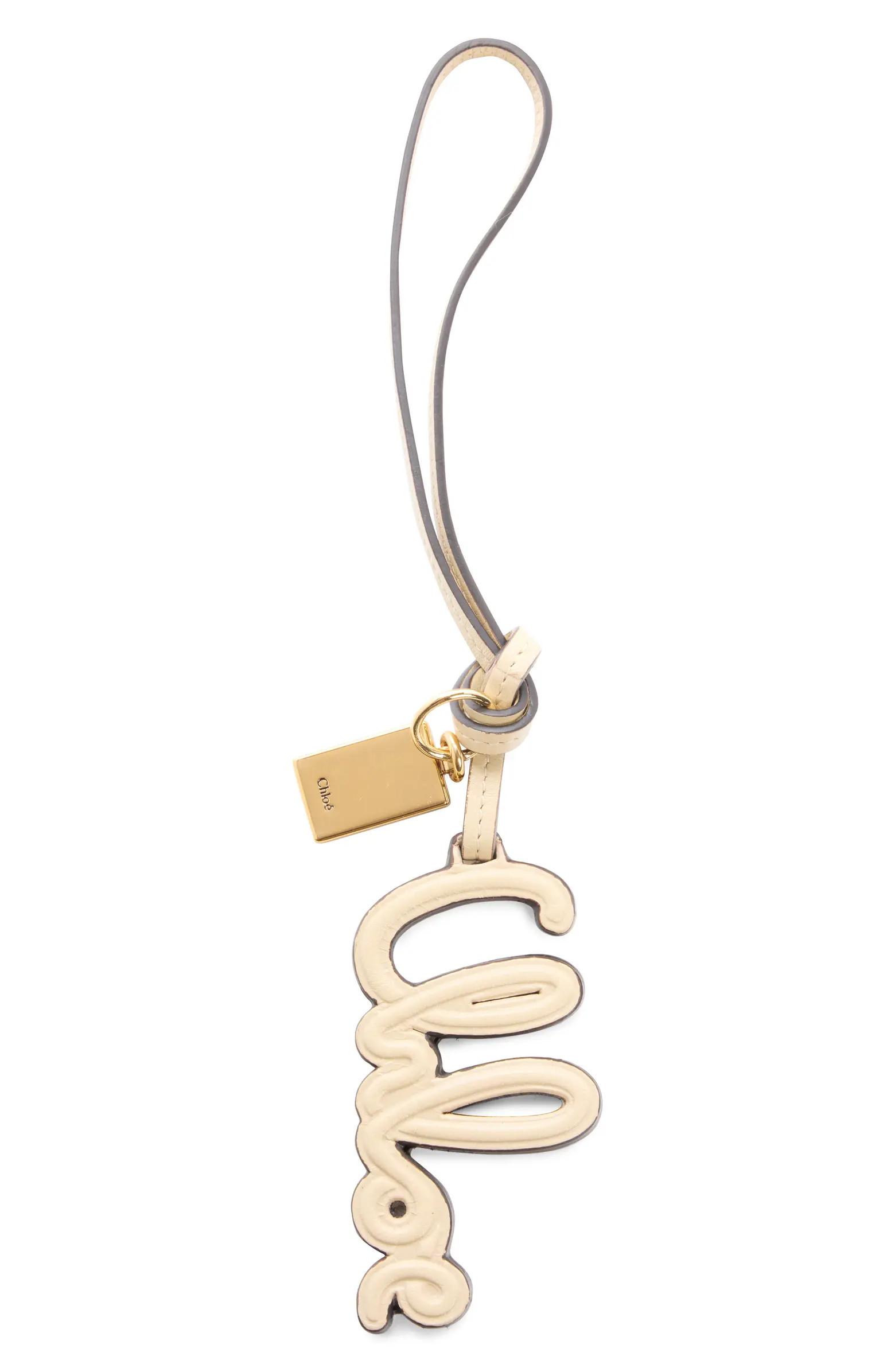 Chloé Logo Leather Bag Charm | Nordstrom | Nordstrom