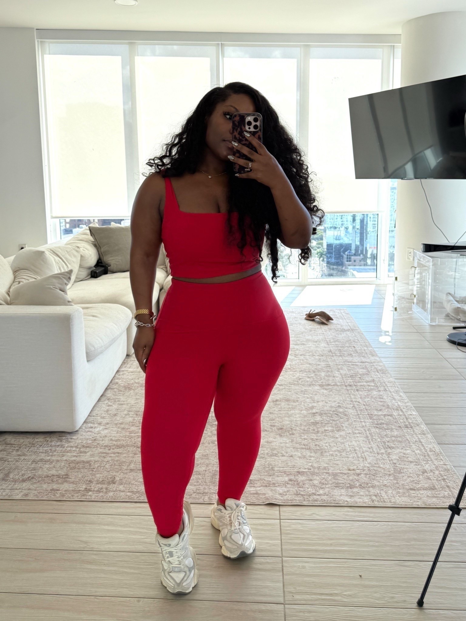 Love this active set! Flattering fit + the tank has a built in bra that gives the great support for these DDDs. 😆

Size XL in both. Use code EMMYXSPANX for discount!

#LTKMidsize #LTKPetite #LTKActive