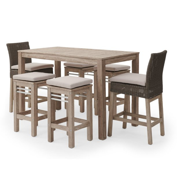 Belham Living Zinnia Balcony Height 7-Piece Patio Dining Set | Walmart (US)