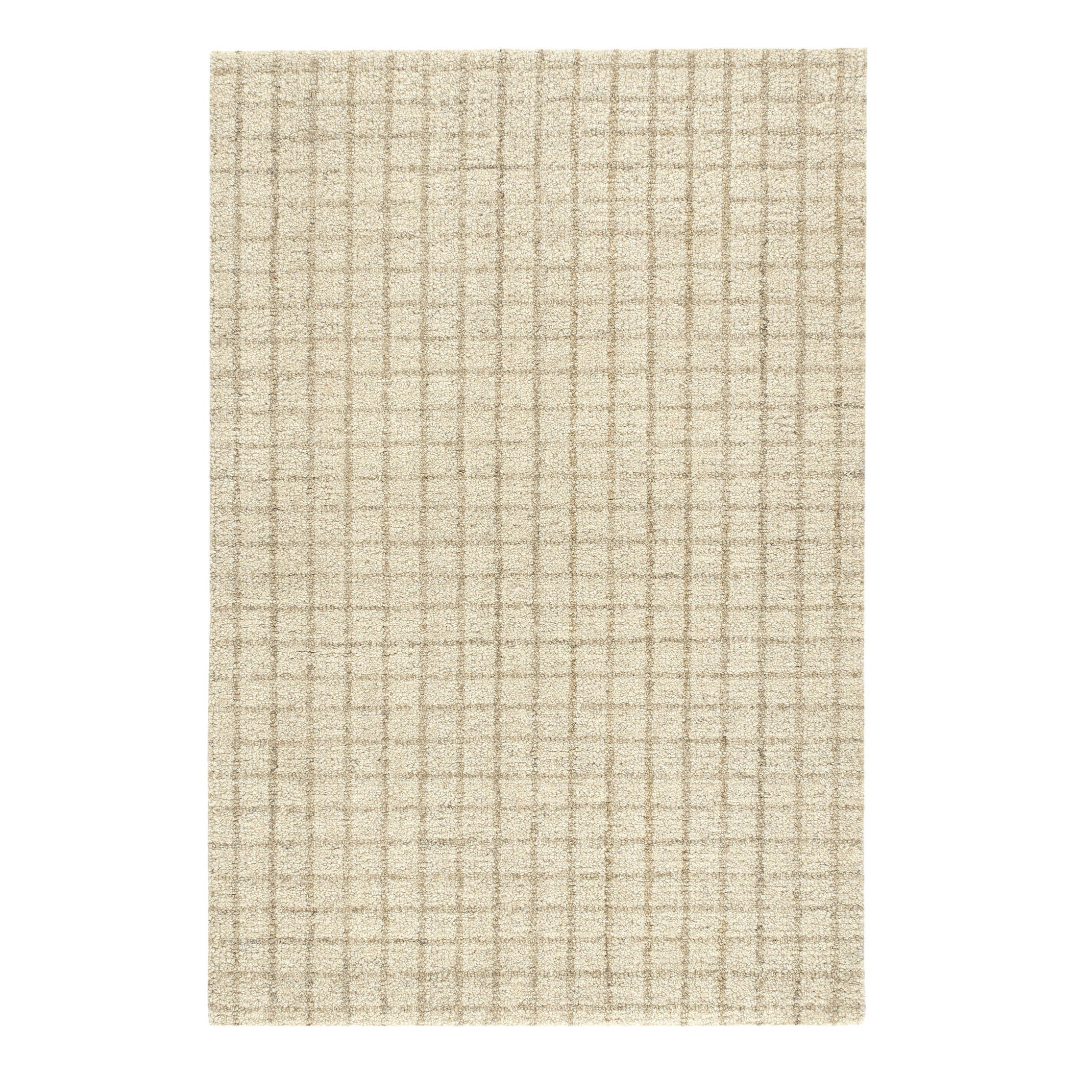 Conall Natural Hand Micro Hooked Wool Rug | Annie Selke
