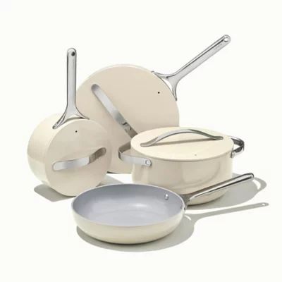 Caraway Ceramic Nonstick Aluminum 12-Piece Cookware Set | Bed Bath & Beyond | Bed Bath & Beyond