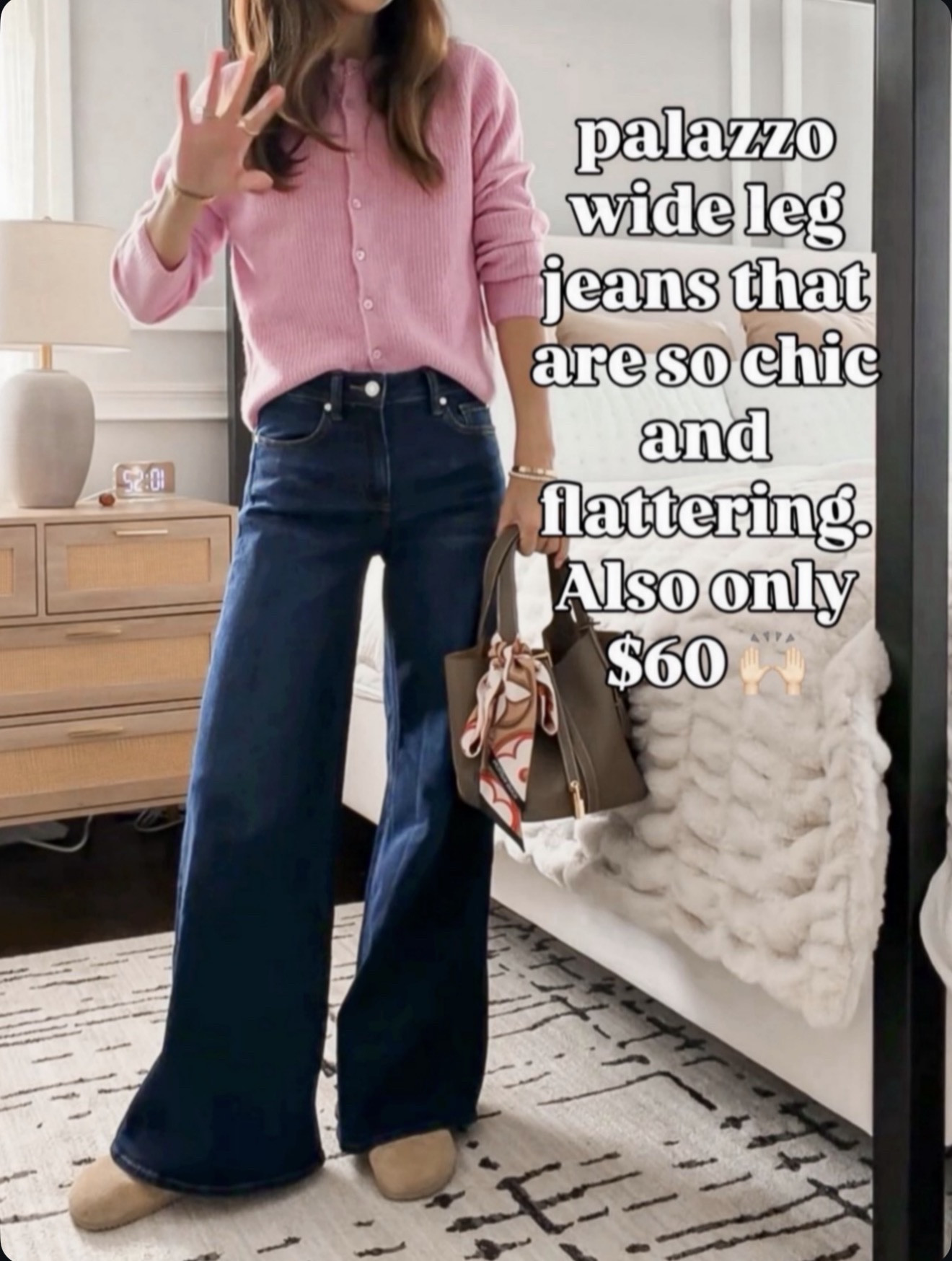 Chic, flattering palazzo jeans that feel way more expensive than $60 👌 🔗⬇️

#LTKootd #LTKOver40 #LTKValentine