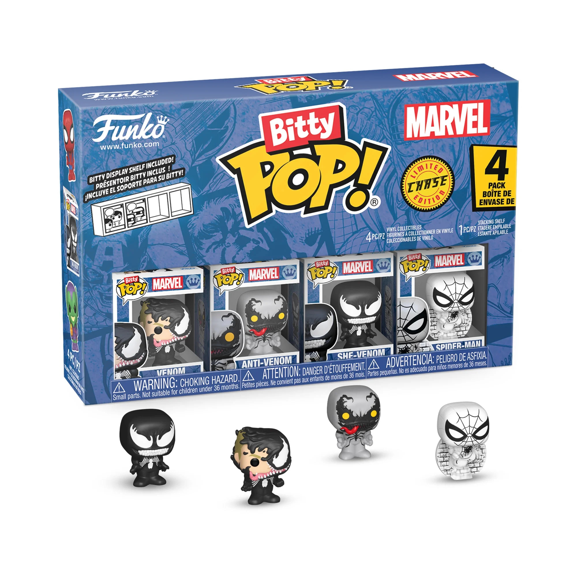 Funko Bitty POP: Spider-Man - Venom Bitty POP 4-Pack, Collectible Vinyl Figures | Walmart (US)