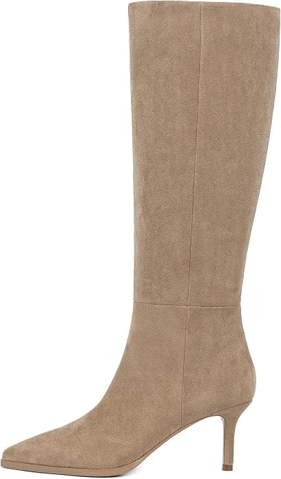 Knee High Boots for Women Pointed Toe Stiletto Heel Side Zipper | Amazon (US)