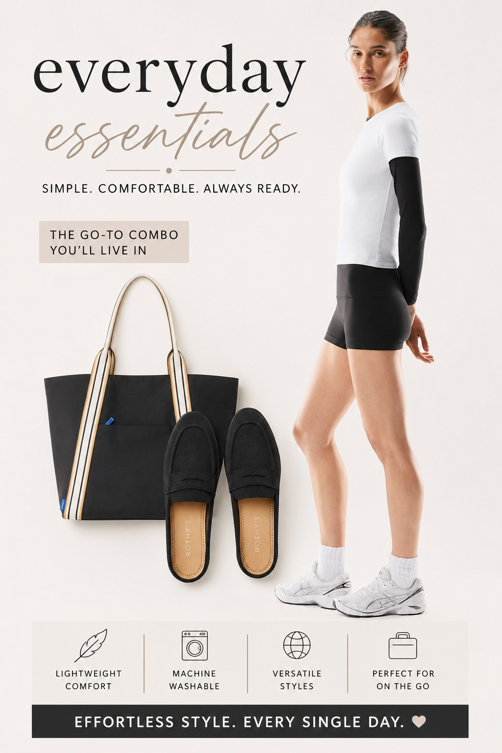 Everyday Essentials You'll Reach for Again & Again

Whether you're running errands, traveling, or heading to coffee with friends, these timeless staples make getting dressed effortless. I'm loving this classic black-and-white combo—comfortable, polished, and versatile enough for everyday wear. The washable loafers, roomy tote, and elevated basics are the kind of pieces that earn a permanent spot in your wardrobe.

✨ Which piece would you grab first—the loafers or the tote?

#LTK #LTKStyle #LTKFinds #EverydayStyle #CapsuleWardrobe #WardrobeEssentials #TravelStyle #ComfortMeetsStyle #NeutralStyle #MinimalStyle #OOTD #MomStyle #ClassicStyle #Rothys #EffortlessStyle #EverydayFashion #FallStyle #TimelessFashion #StyleInspo #FashionFinds 

 