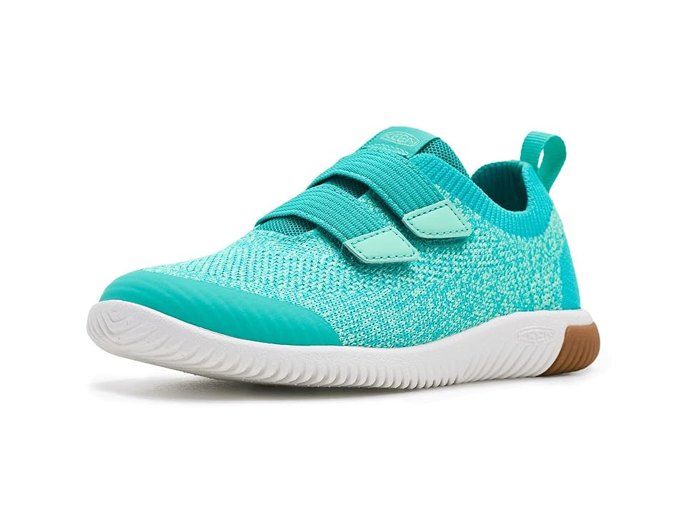 KEEN Kids KNX Knit DS (Little Kid/Big Kid) Kids Shoes Bright Aqua/Cabbage : 2 Little Kid M, Textile | Zappos
