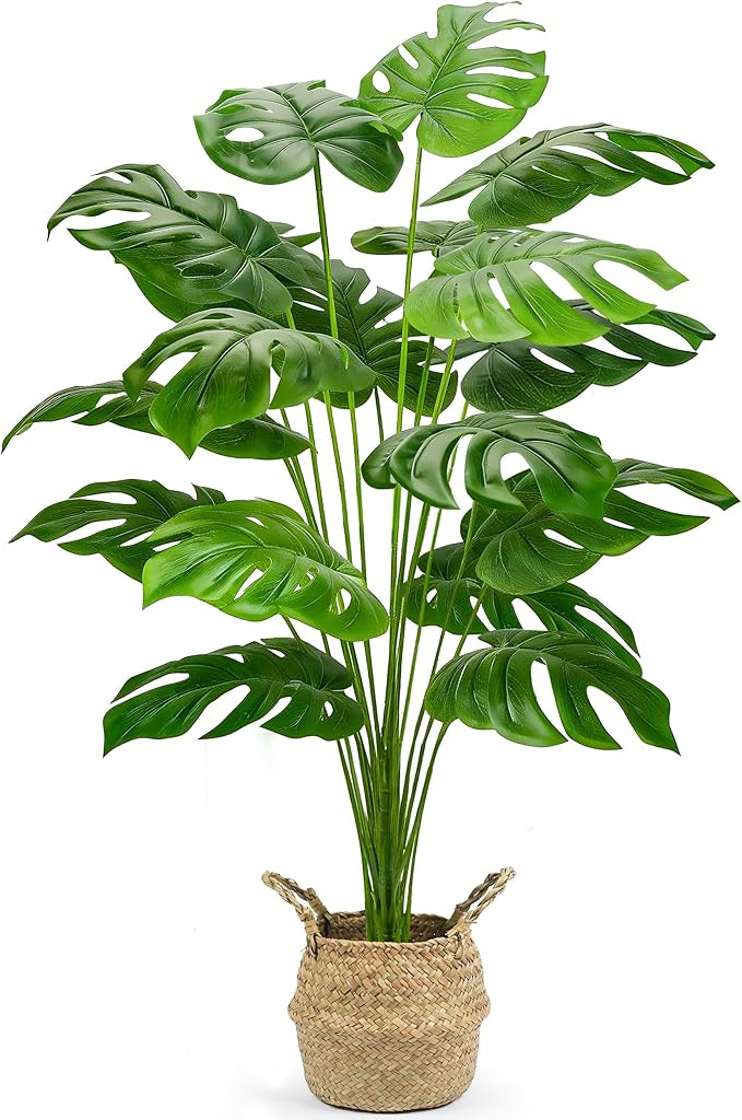 Der Rose 44" Tall Fake Plants with Basket Large Artificial Monstera Plants Indoor, Easy Assembly ... | Amazon (US)