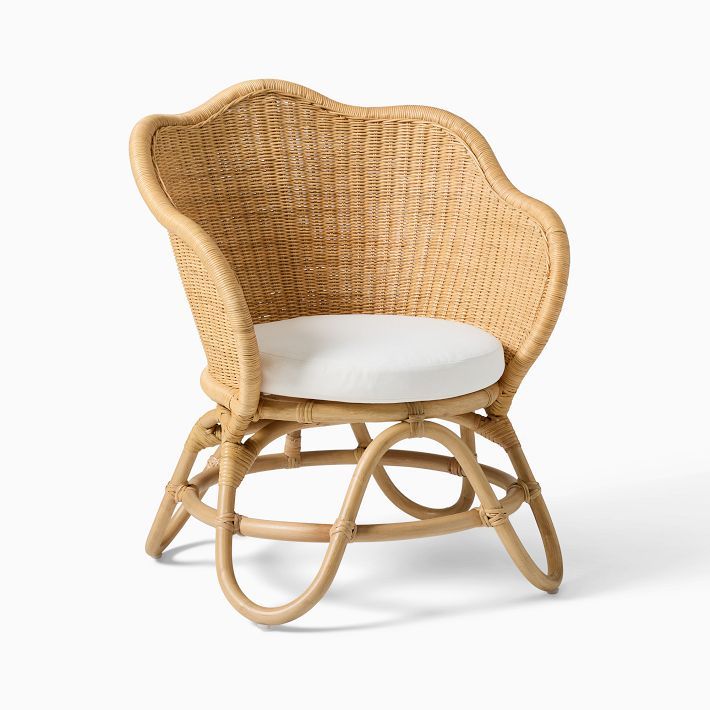 Rattan Flower Kids Chair | West Elm (US)