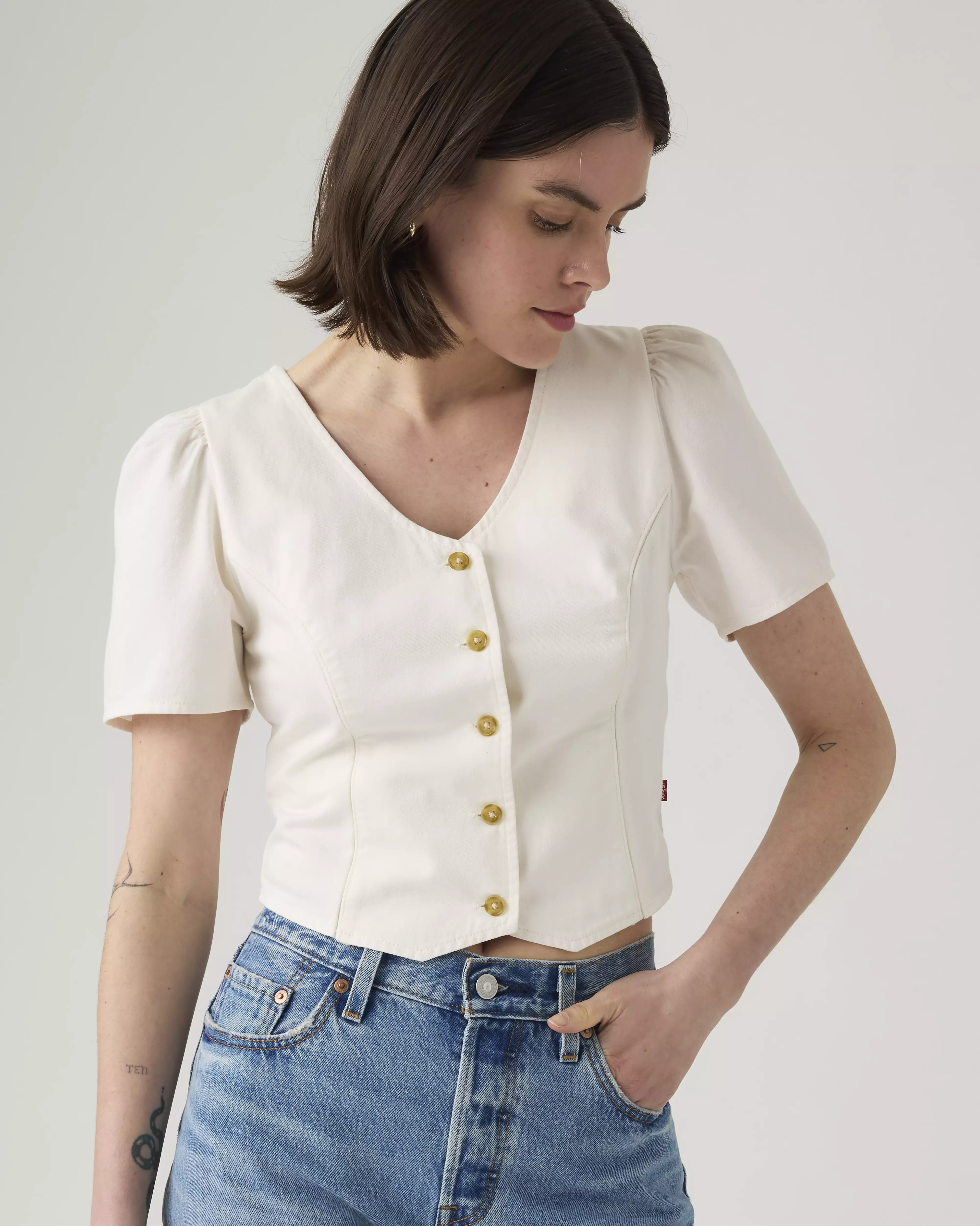 Moxie Short-sleeve Denim Blouse | Levi's US