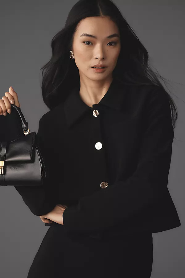 Maeve Micro Knit Lady Jacket | Anthropologie (US)