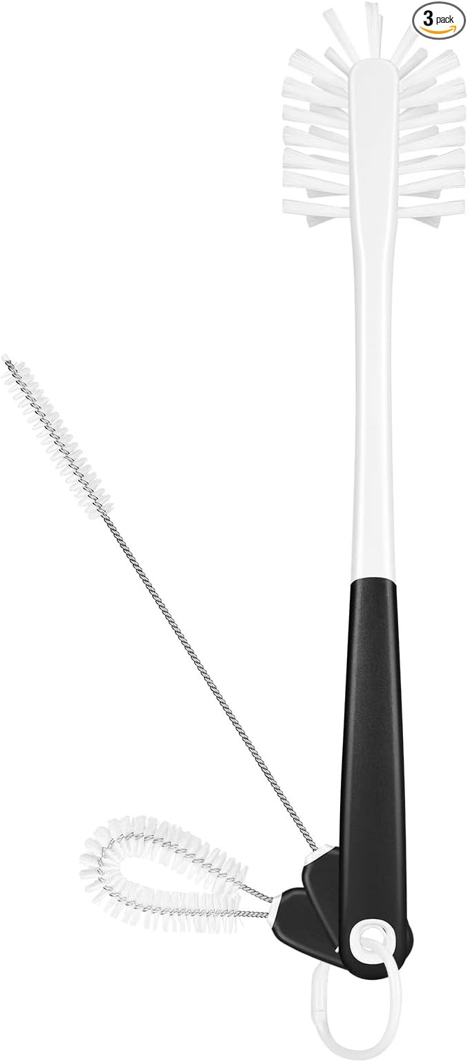 3-in-1 Water Bottle Cleaning Brush Set - Long Handle Scrubbing Brush for Tumbler, Straw, Baby Bot... | Amazon (US)