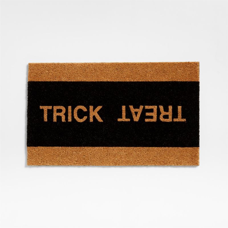 Trick or Treat Halloween 18"x30" Doormat + Reviews | Crate & Barrel | Crate & Barrel