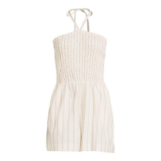 The Get Women's Smocked Halter Romper | Walmart (US)