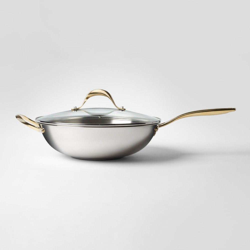 Cravings by Chrissy Teigen 5.8qt Stainless Steel Wok with Lid | Target