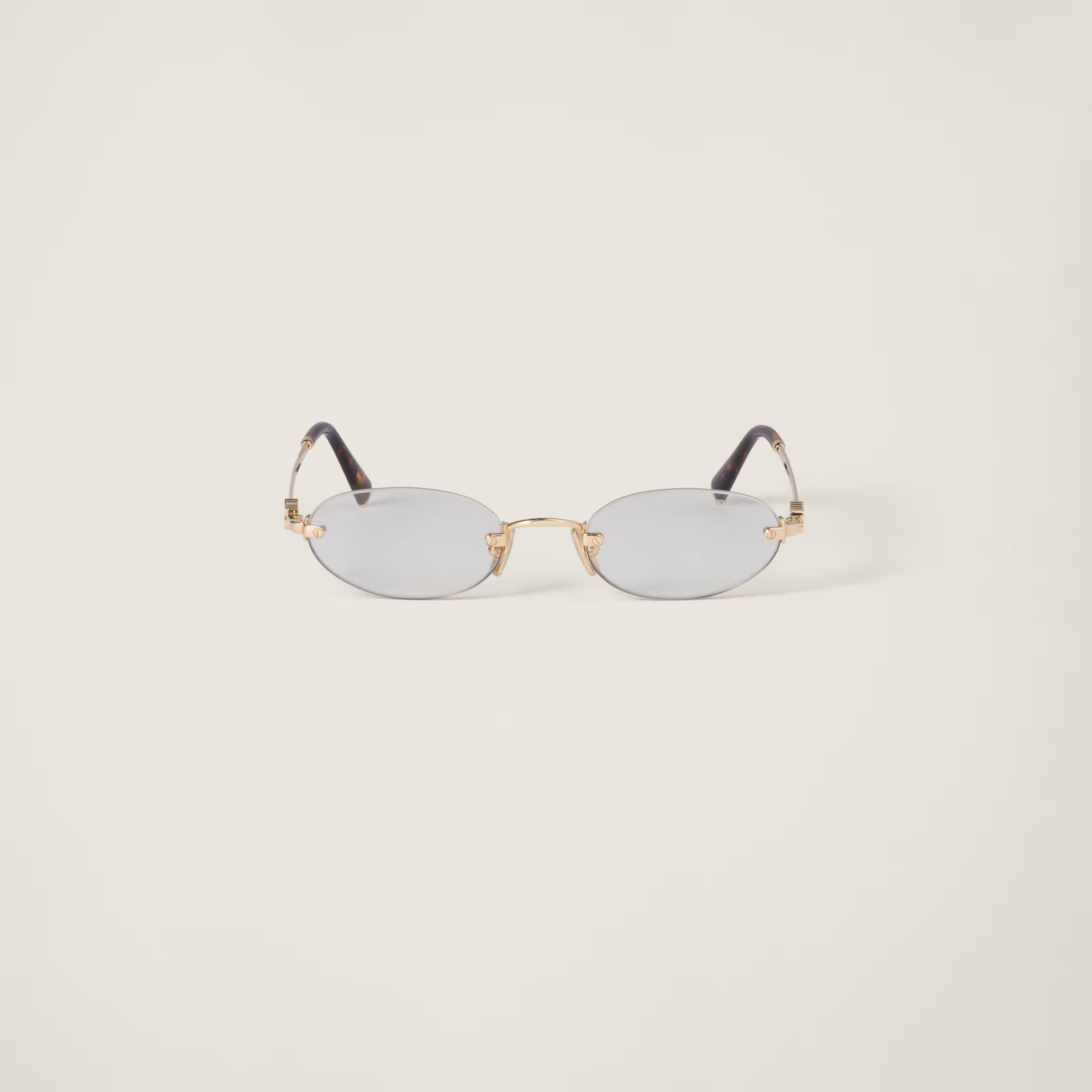 Blue-ray Transparent Lenses Miu Miu Logo Sunglasses | Miu Miu | Miu Miu US