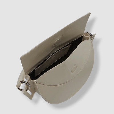 $695 Yuzefi Women's Ivory Solid Calf Leather Dip Shoulder Bag  | eBay | eBay US