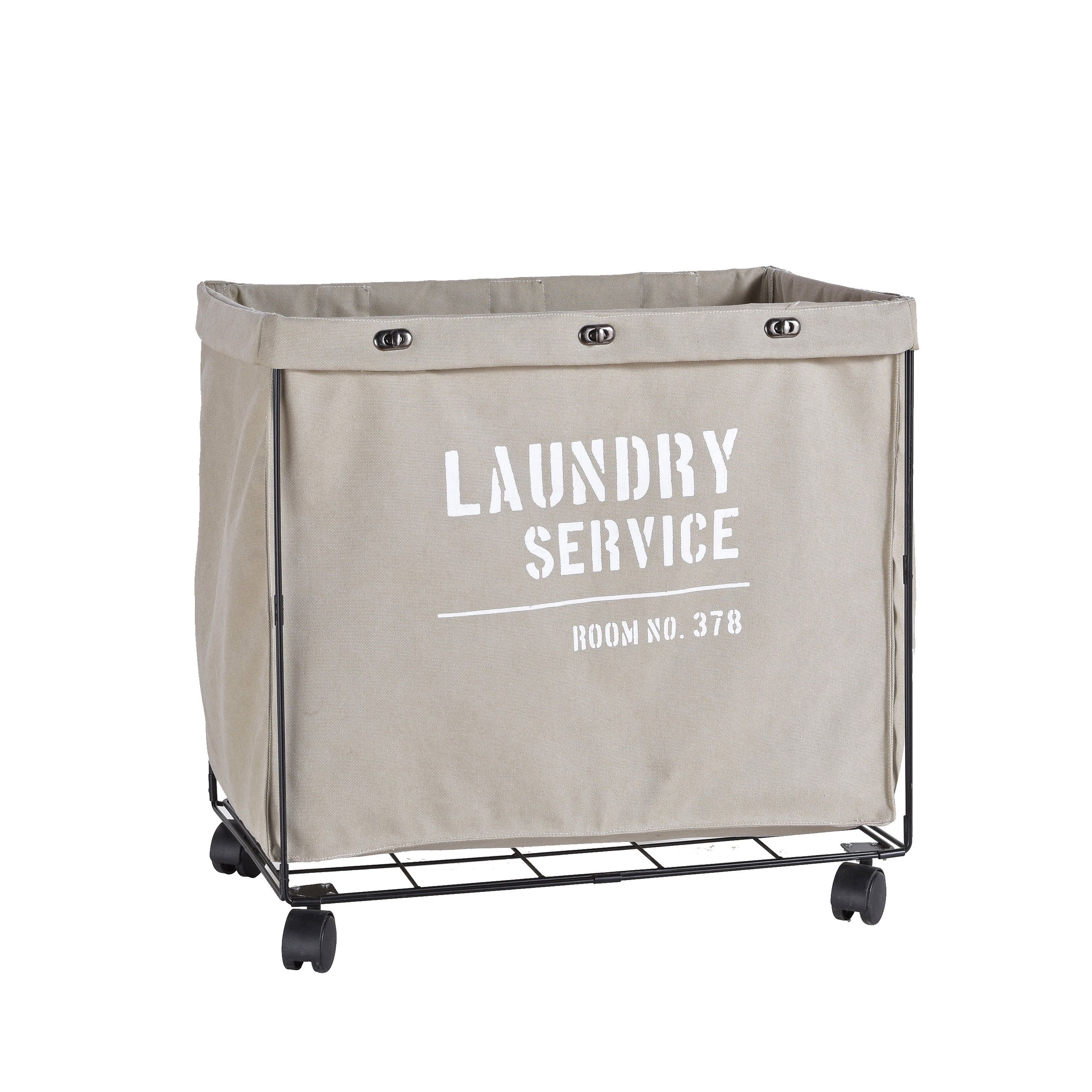 Danya B. Army Canvas Laundry Hamper on Wheels | Walmart (US)